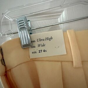 Abercrombie Sloane  High Wide Leg Pants in yellow- 27s